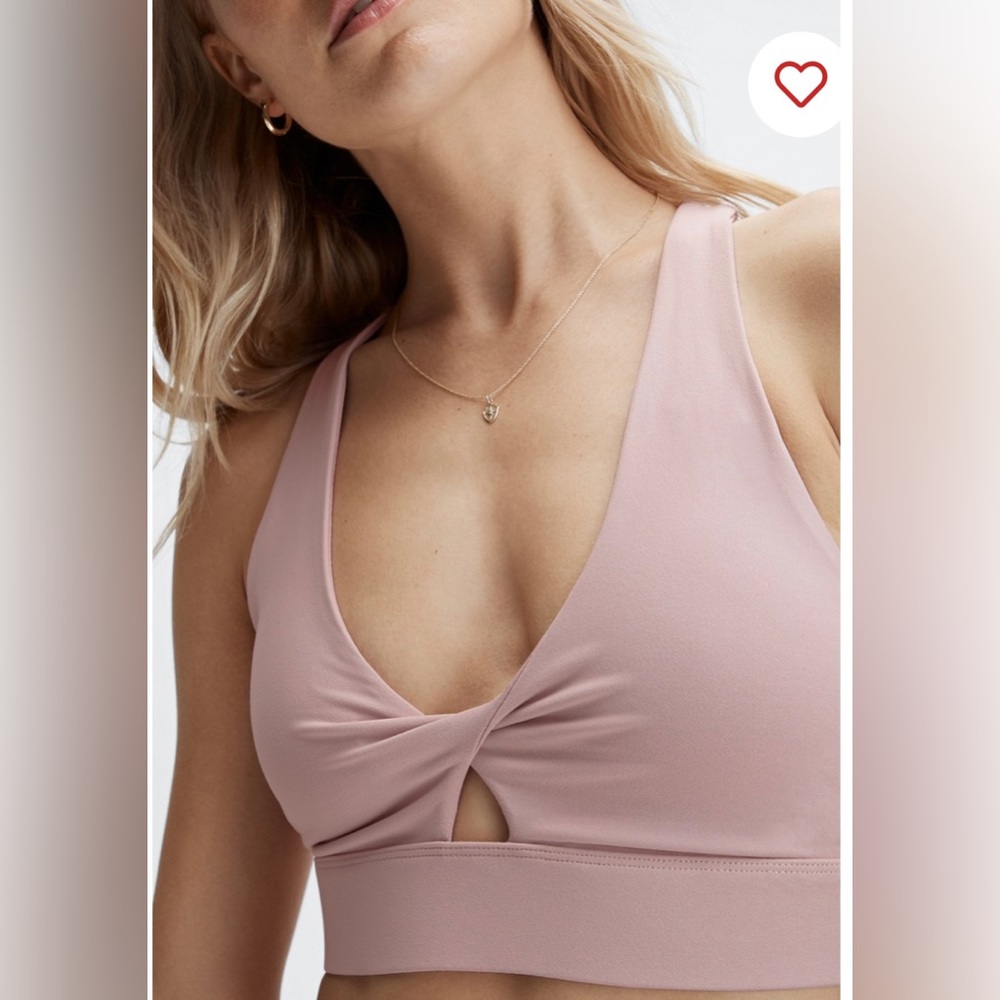 Muted Mauve Oasis Twist Sports Bra size XS